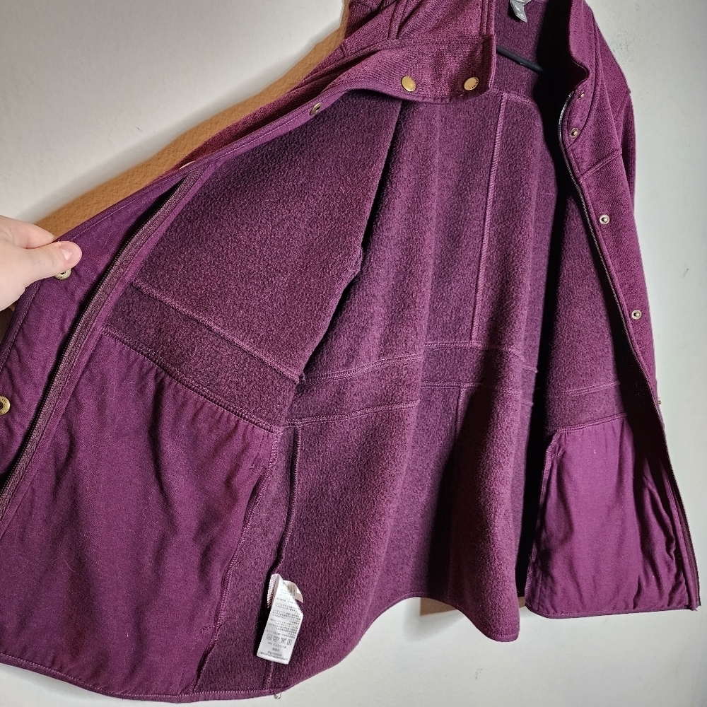 Eddie Bauer Purple sweater jacket button front women's size XL - Picture 5 of 16